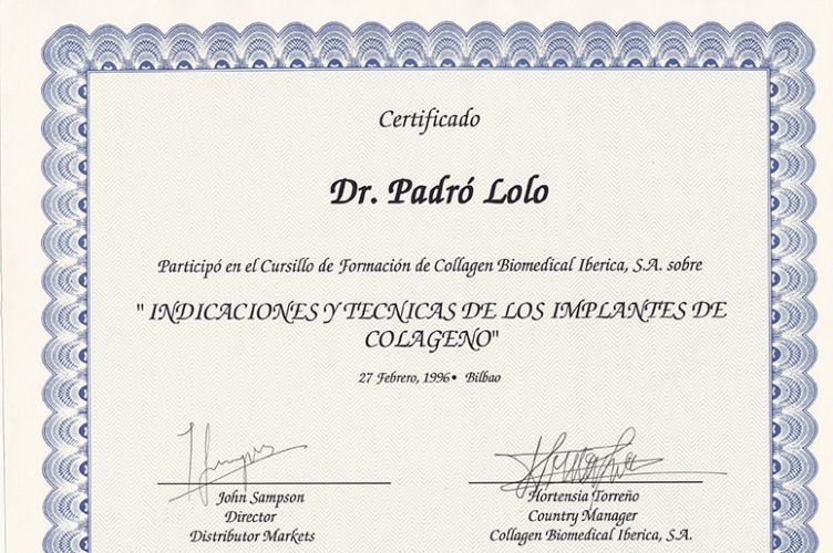 Indicaciones y técnicas de los implantes de colágeno